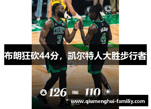 布朗狂砍44分,凯尔特人大胜步行者 布朗狂砍44分,凯尔特人大胜步行者
